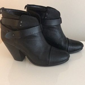 Rag and Bone harrow booties black